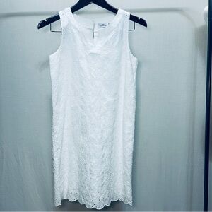 Vineyard Vines Girls white eyelet shift dress, 14